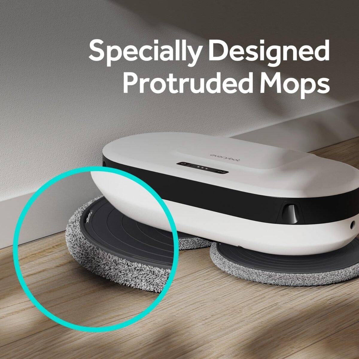 Robot Mop - Upgraded in 2024 | World’s First Spin MOP Cleaning | Wheel-Less Solution - Image 4