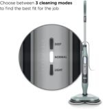 Scrub Steam Mop, All-in-One Scrubbing and Sanitizing Hard Floor Cleaner, LED Headlights - Image 3