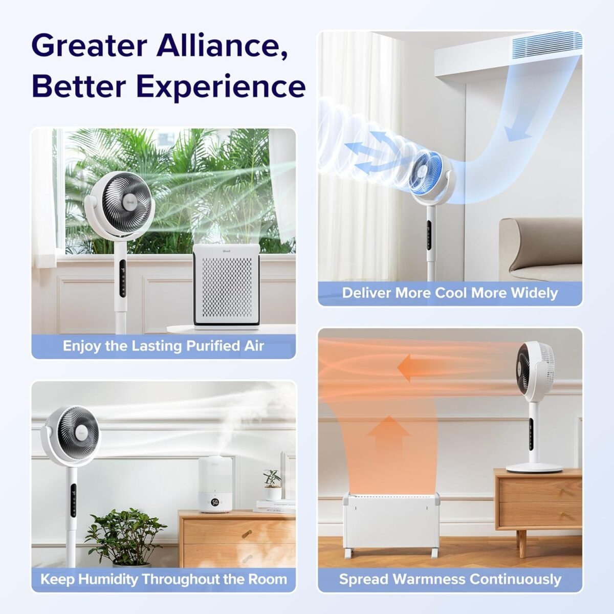 Standing Fan for Bedroom, CirculAir 120° Oscillating, Quiet 20dB, 9 Speeds, 4 Modes - Image 7