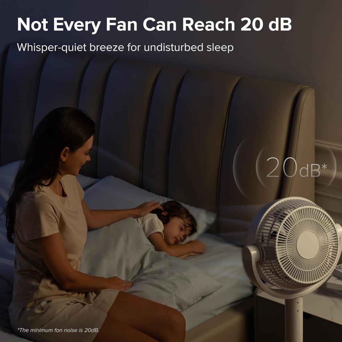 Standing Fan for Bedroom, CirculAir 120° Oscillating, Quiet 20dB, 9 Speeds, 4 Modes - Image 4