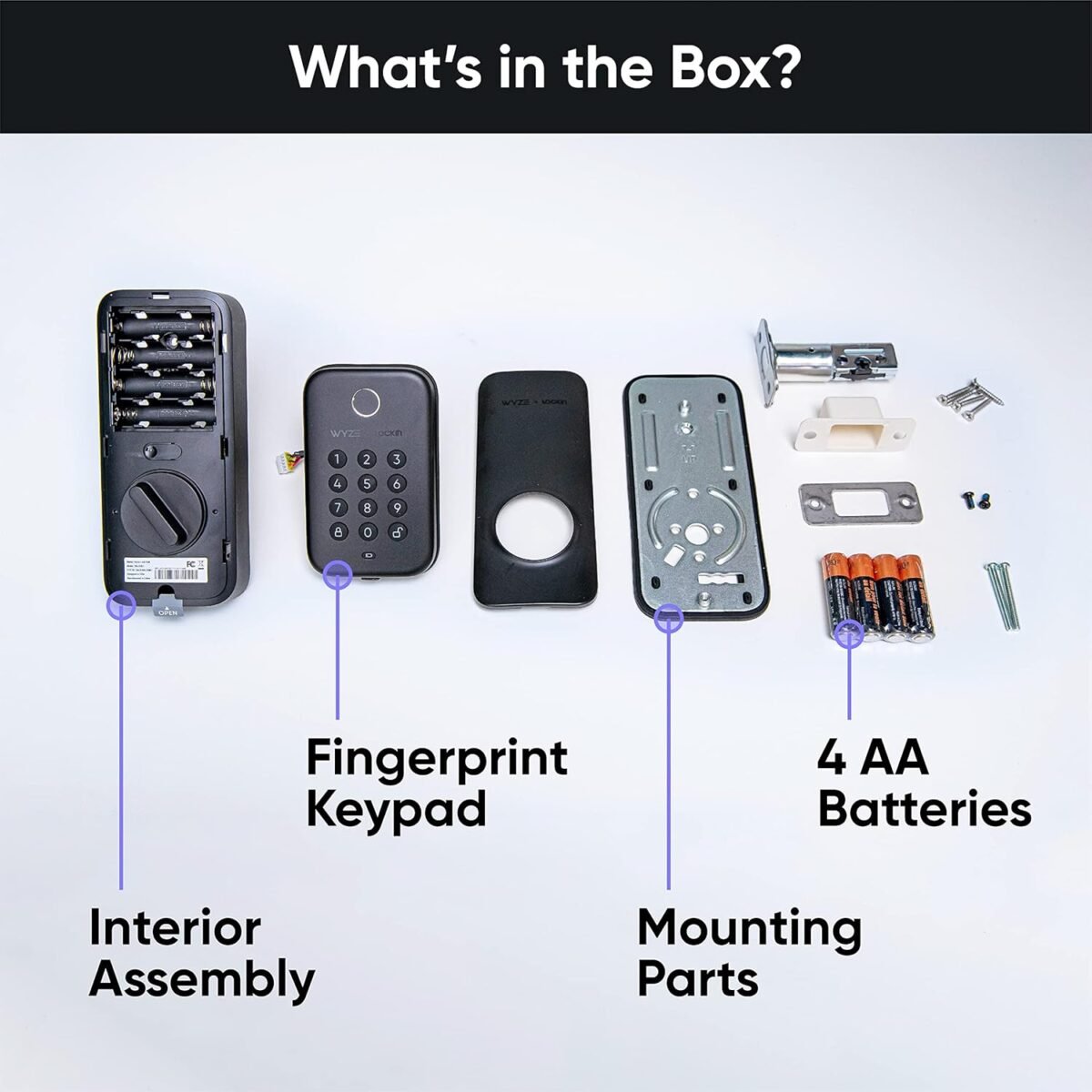 Fingerprint Keyless Entry Door Smart Bluetooth Deadbolt Replacement, Backlit Keypad, IPX5 Weatherproof - Image 3
