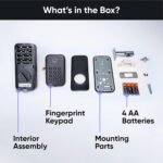Fingerprint Keyless Entry Door Smart Bluetooth Deadbolt Replacement, Backlit Keypad, IPX5 Weatherproof - Image 3