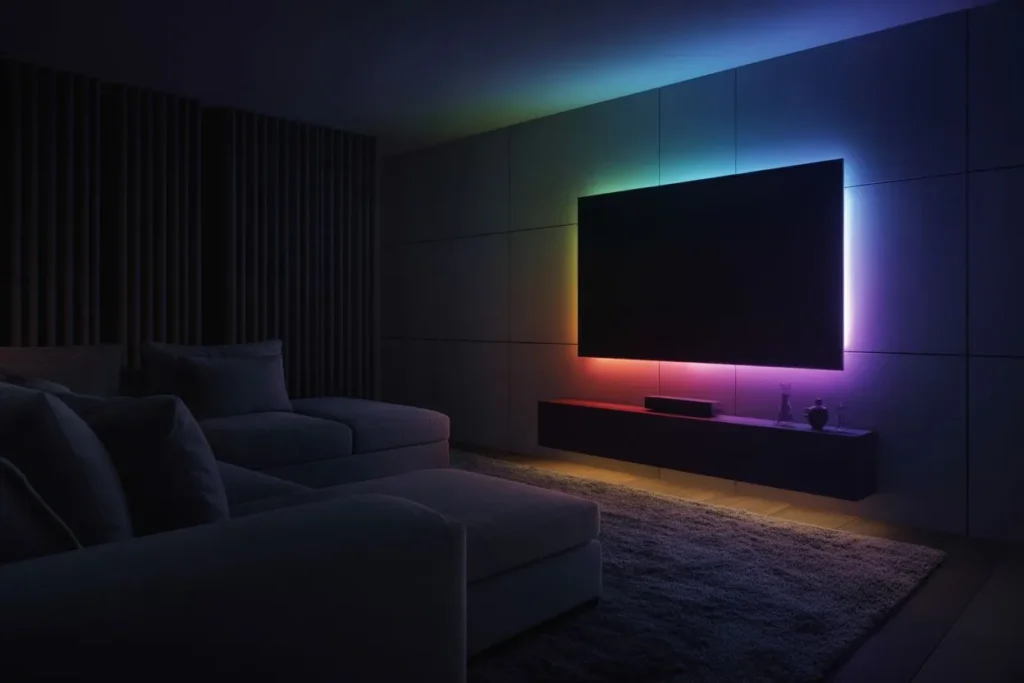 LED Backlit TV Panel Wall