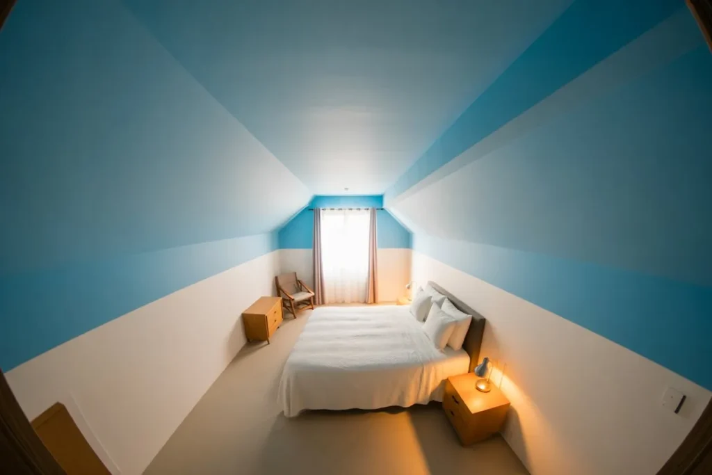 Blue Ceiling With Neutral Walls