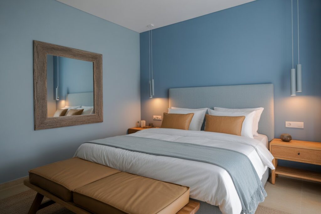 Blue and Grey With Warm Accents