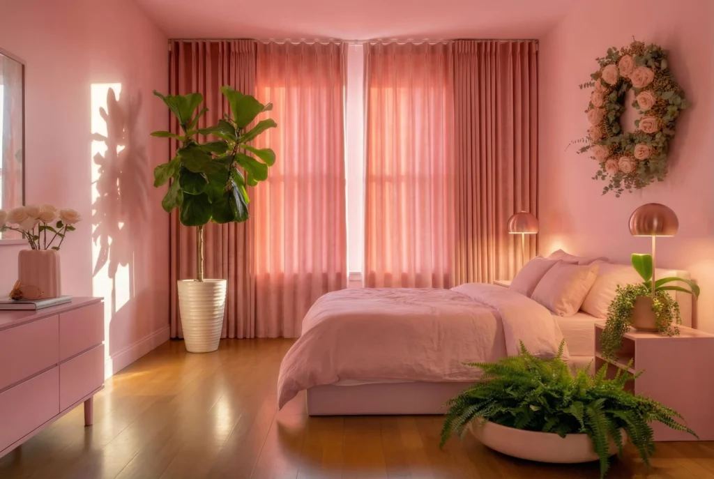 Blush Pink Velvet Curtains for Warmth and Drama