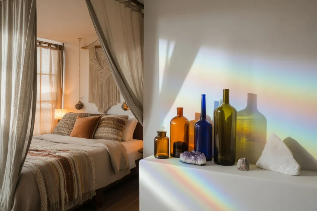 Colored Glass and Crystal Accents