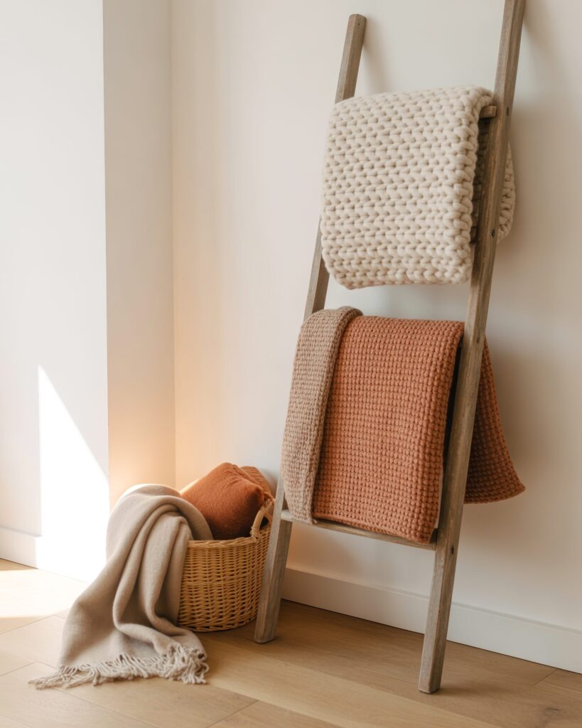 Fold and Display Blankets at the hanger