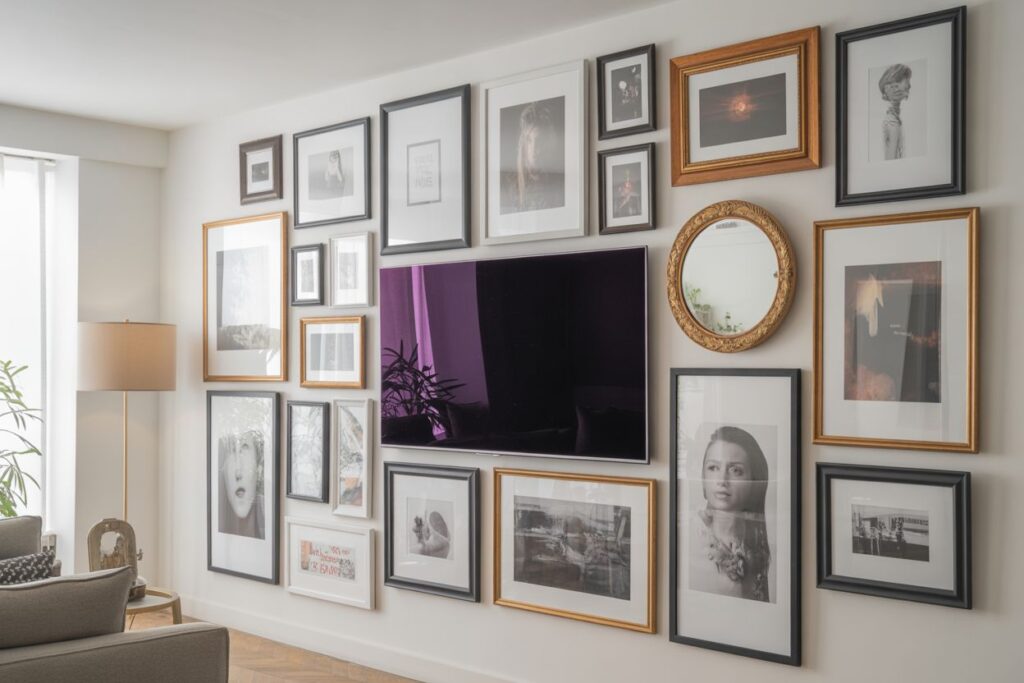 Gallery Wall with TV Integration
