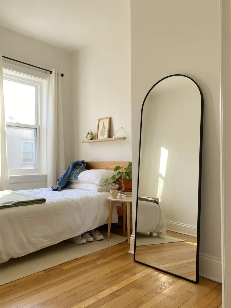  Use Mirrors to Visually Double the Room