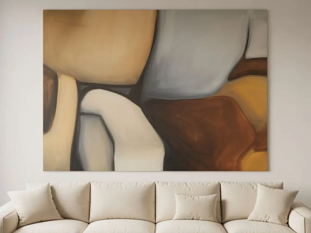 Large-Scale Abstract Art in Muted Tones