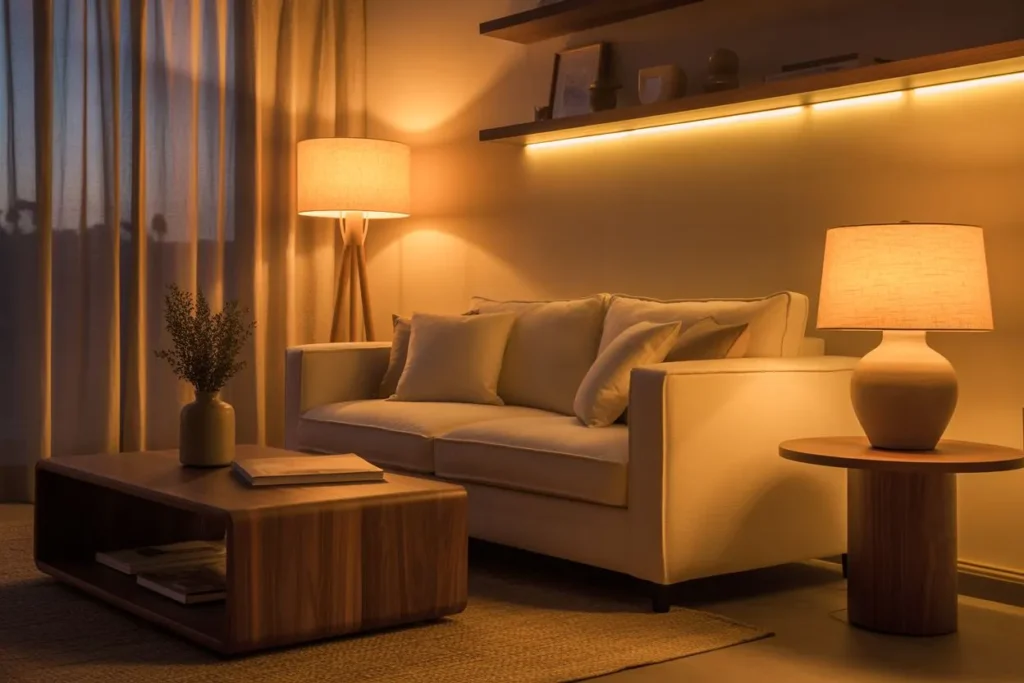 Layer Lighting for a More Spacious Feel