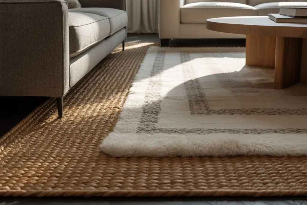 Layered Rugs for Texture