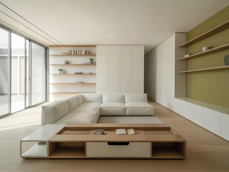 Minimalist Living Room Ideas with Smart Storage Solutions