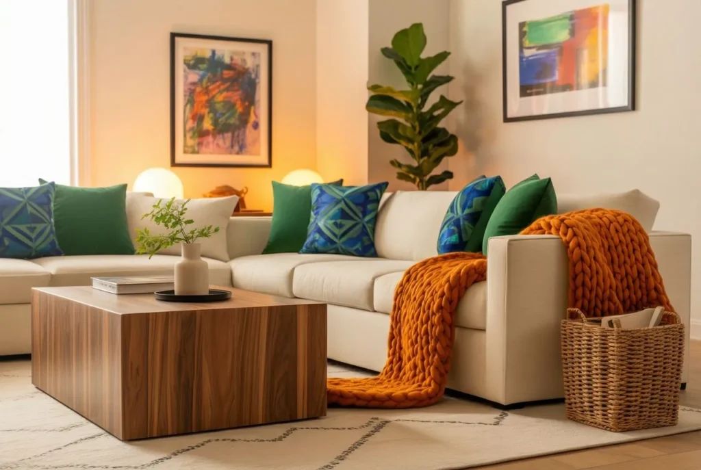 Neutral Base with Bold Accessories