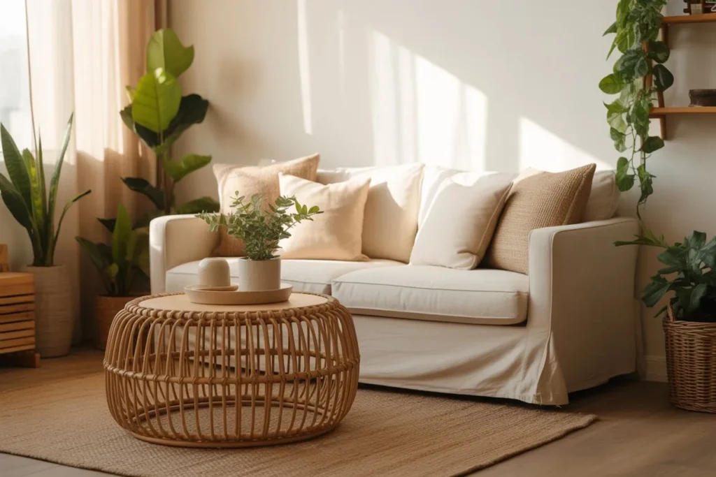 Round Coffee Table to Improve Flow