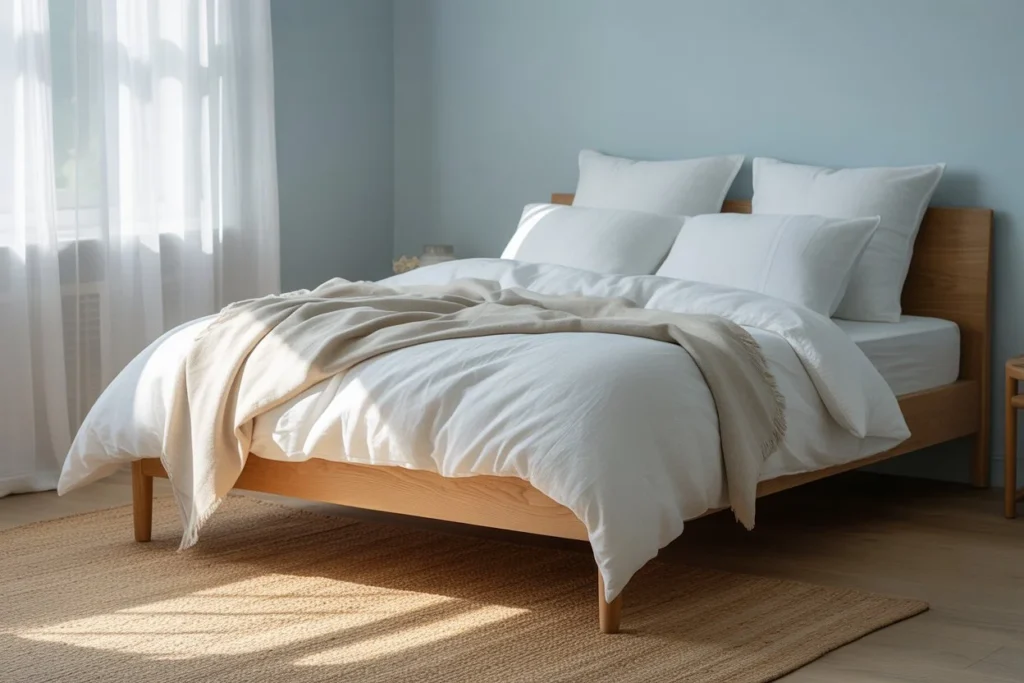 Soft Blue With Warm White Layers