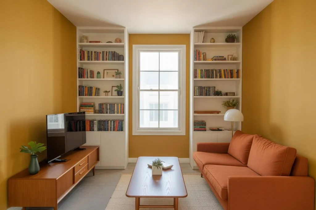 Vertical Space With Tall Shelving