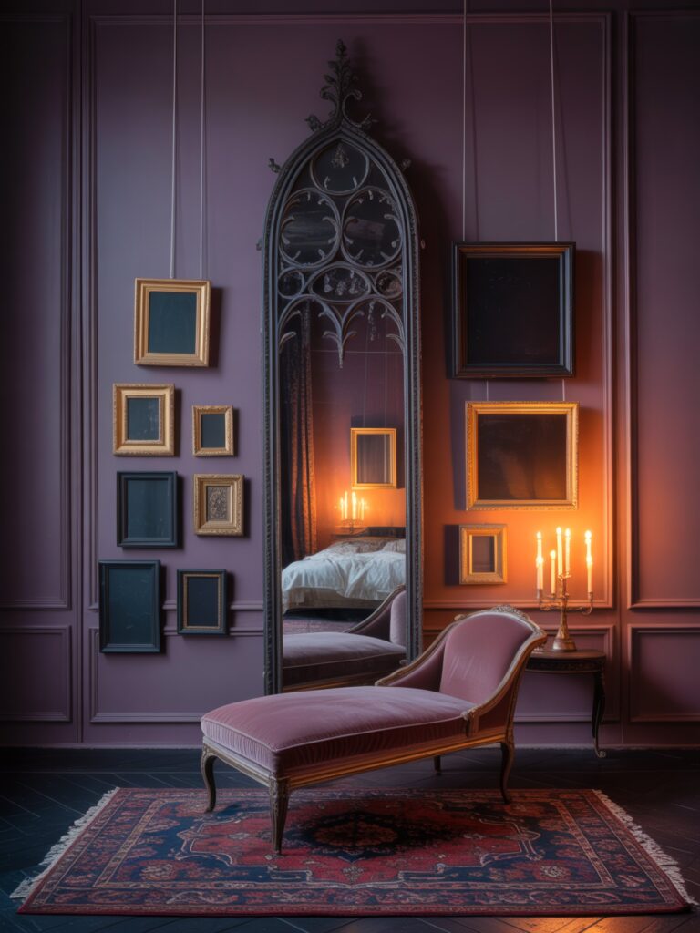 Vintage Gothic Arch Mirror as Wall Art