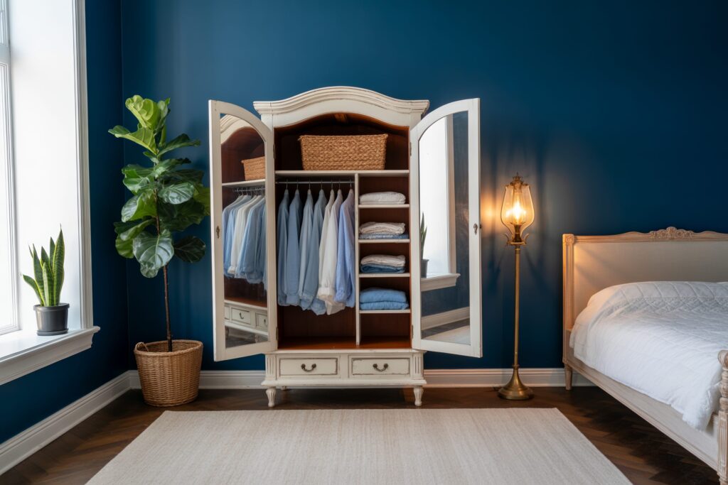 Wardrobe Armoires for Closet-Free Rooms