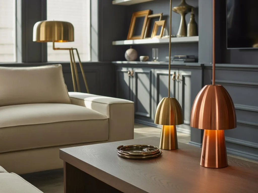 Warm Metallic Accents for Subtle Glamour