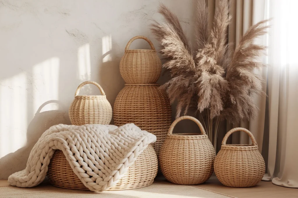 Woven Baskets for Storage and Style