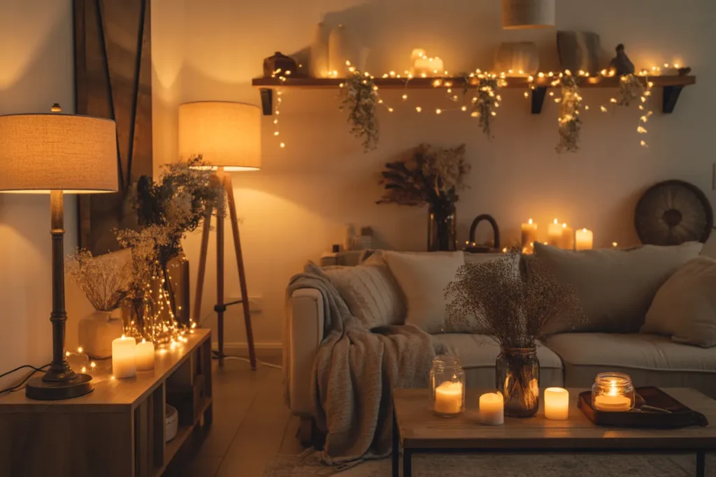 Replace Harsh Lighting with Warm, Soft Sources