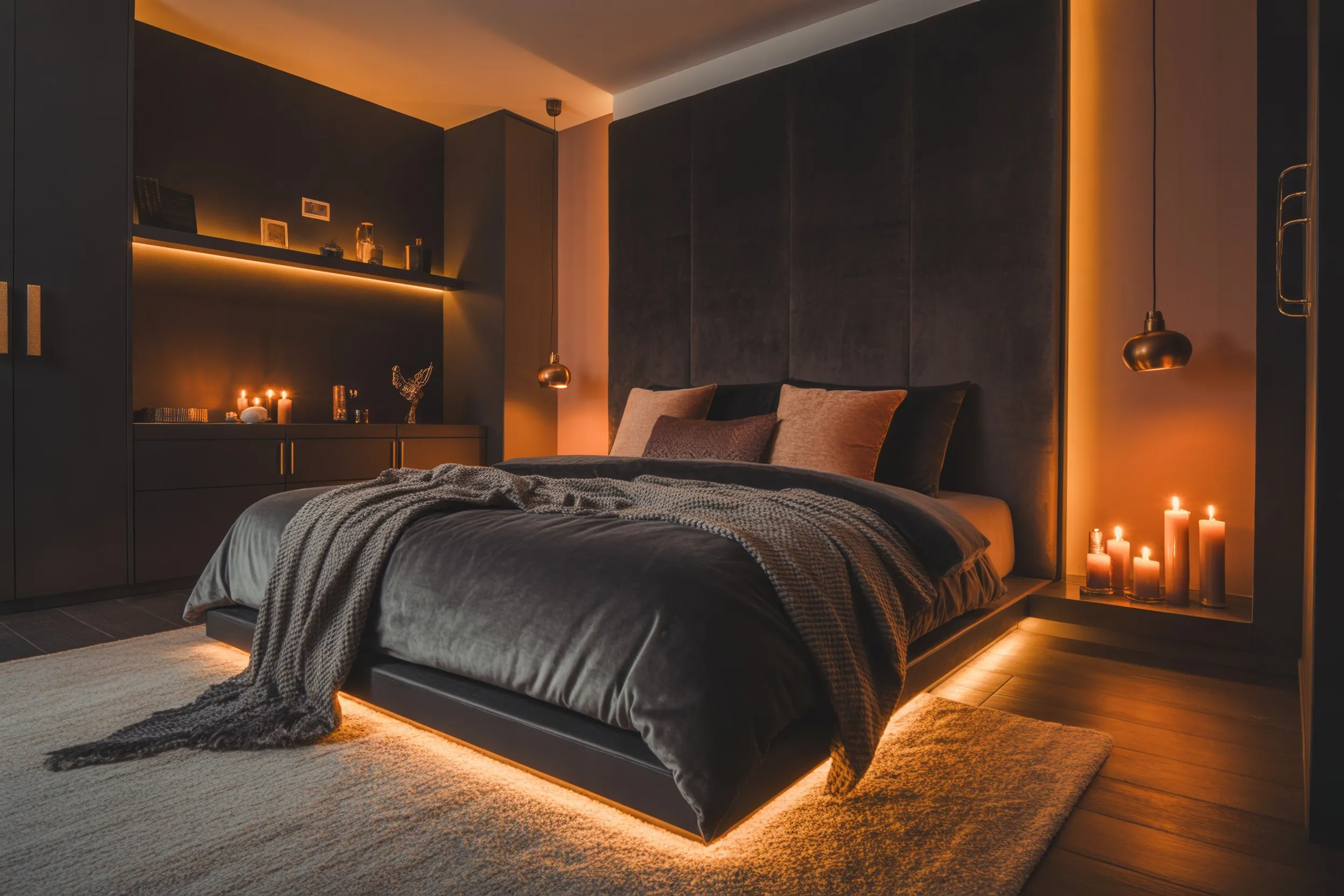 Moody Bedroom on Any Budget