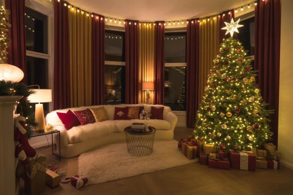 Festive Curtains for Christmas