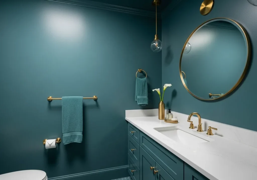 Bold Color Drenching for a 2026 Bathroom Trend