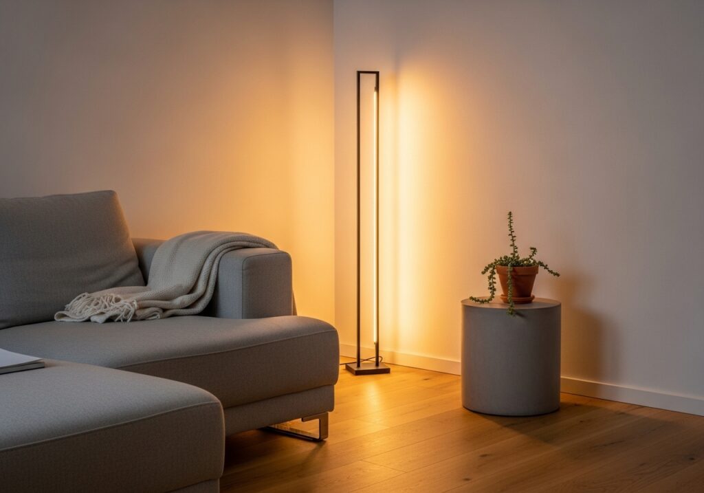 Corner Lighting to Eliminate Shadows