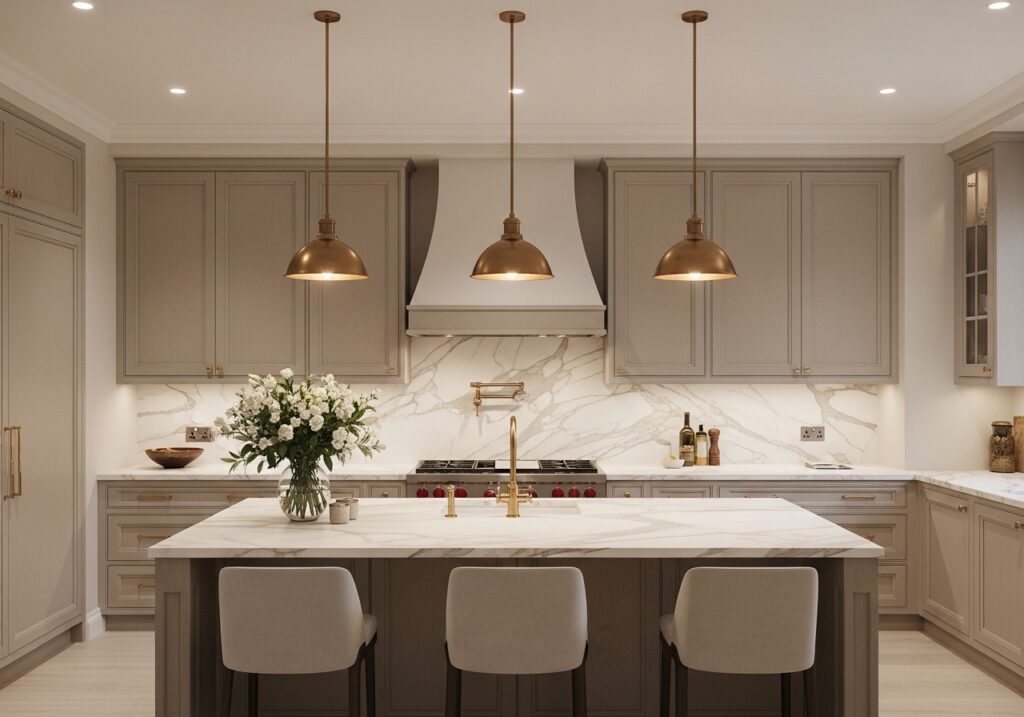 Warm Brass Pendant Lights