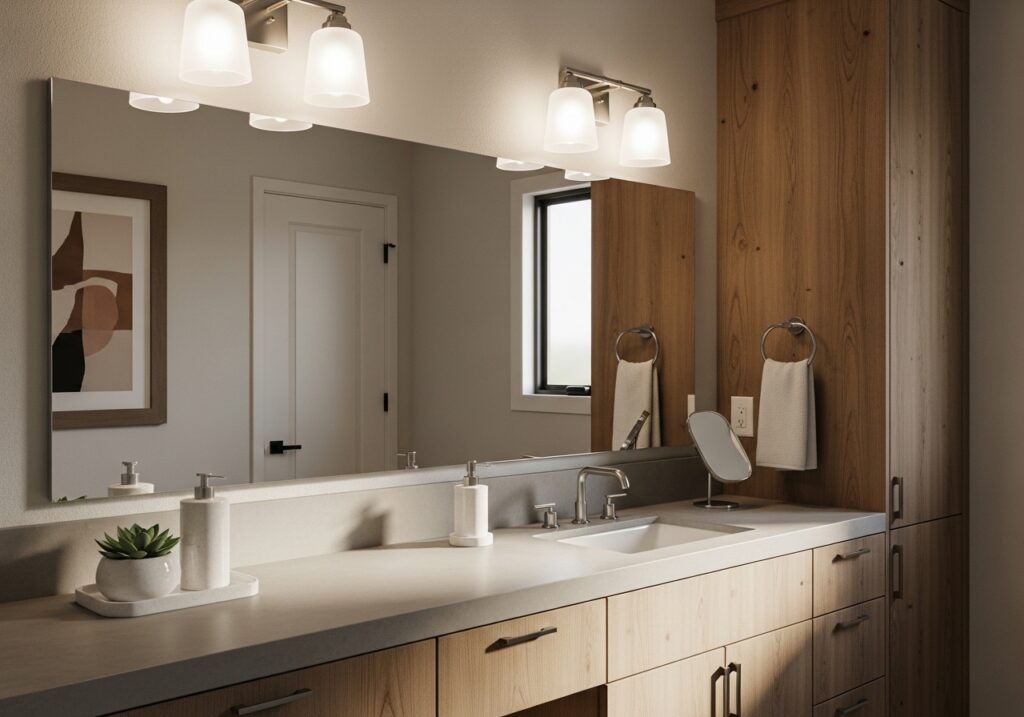 Frosted Glass Shades for Diffused Light