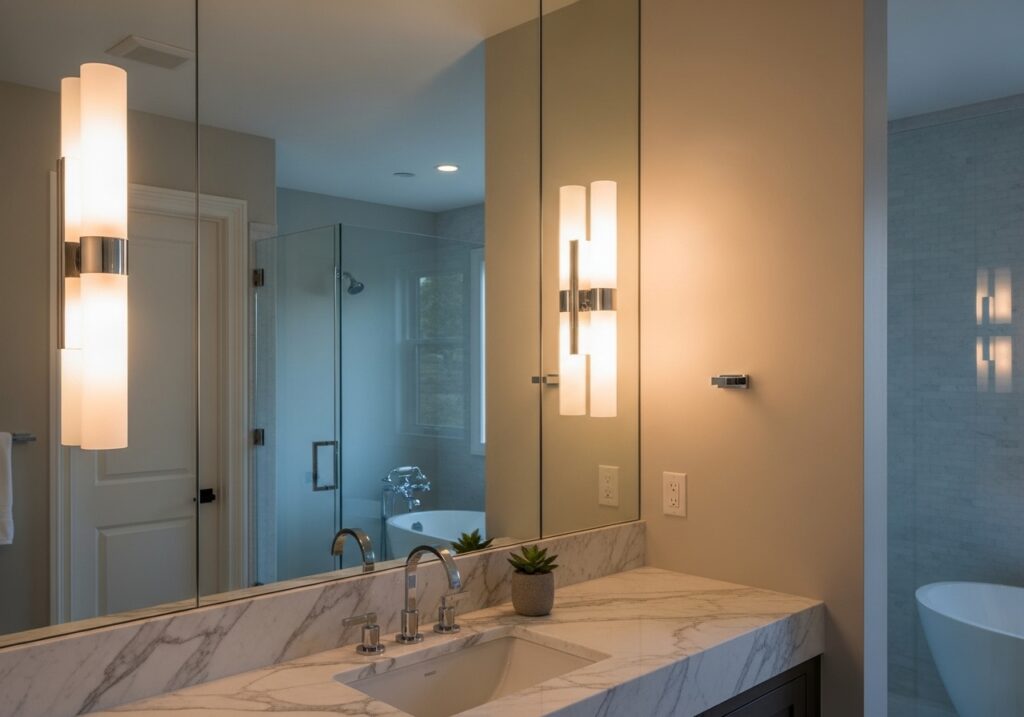 Vertical Sconce Lighting for Even Illumination