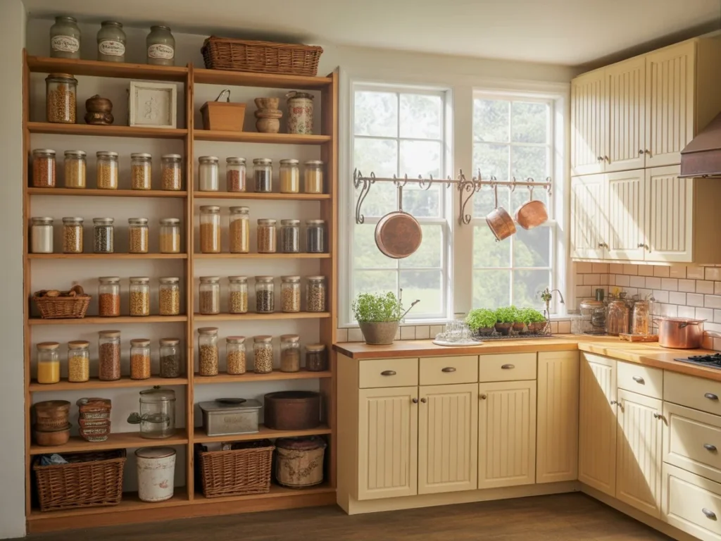 Open Shelf Pantry Storage