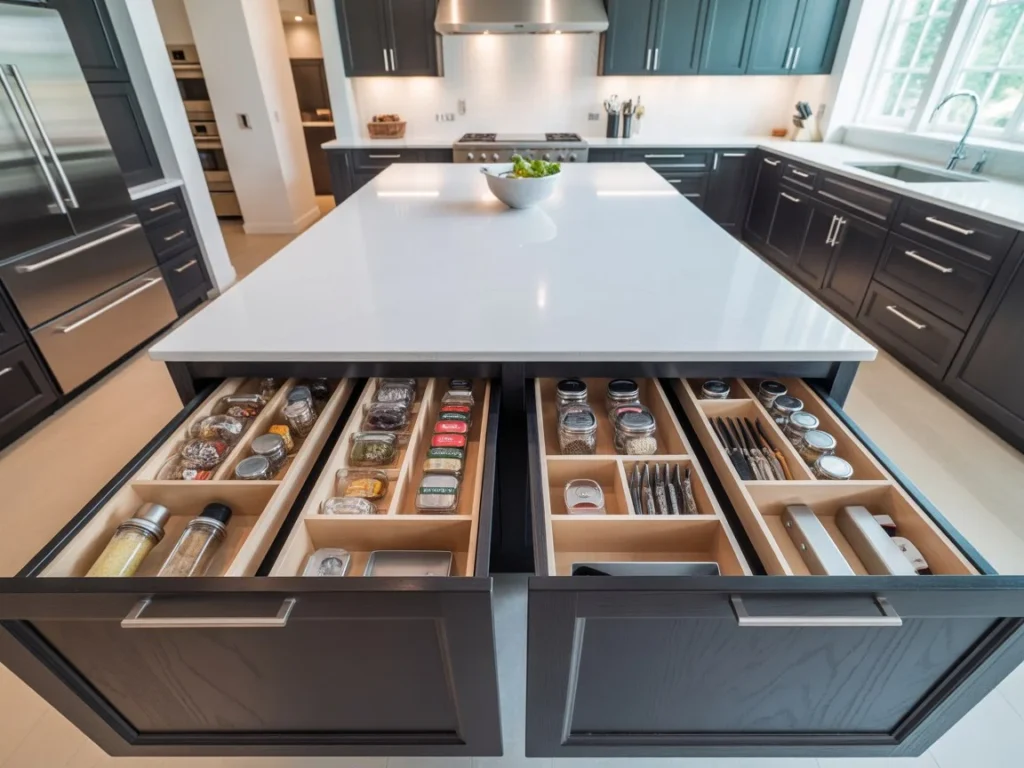 Pantry Cabinet Inside Kitchen Island