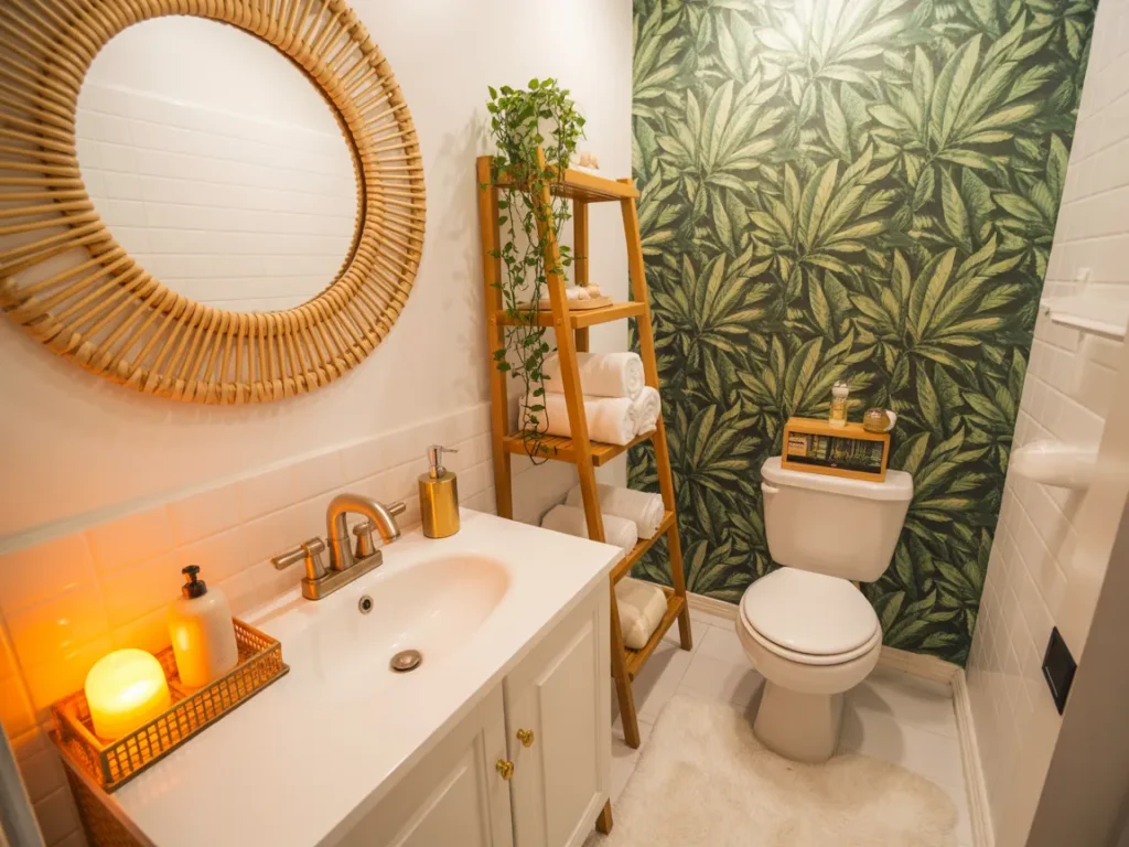 Tiny Bathroom on a Budget Decor Refresh