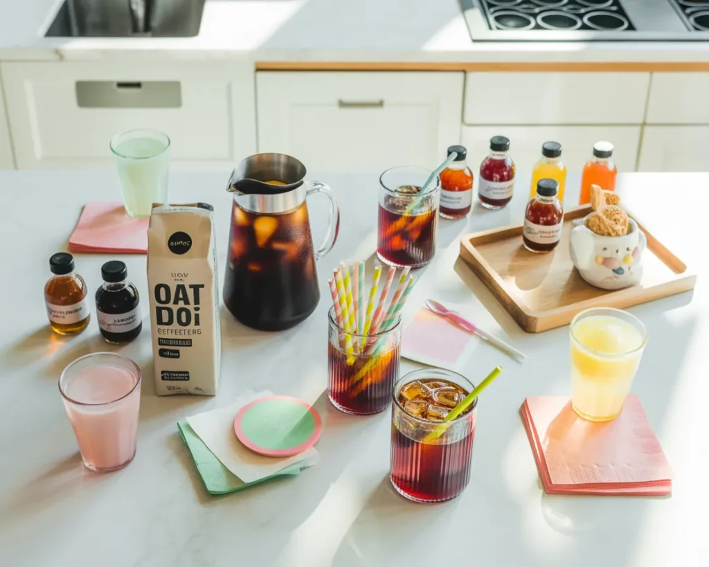 Iced Coffee Bar for Summer Vibes