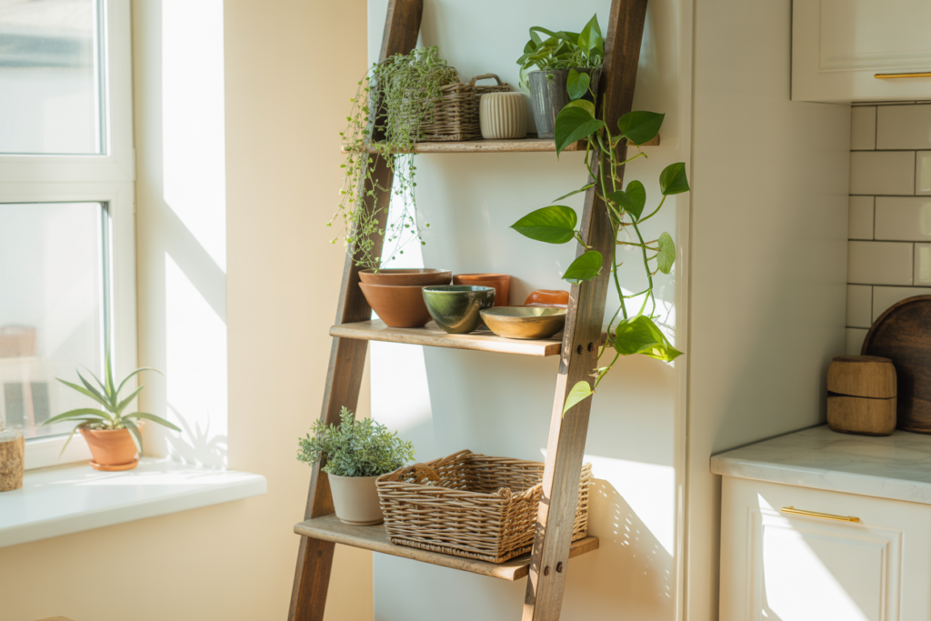 Ladder-Style Shelving
