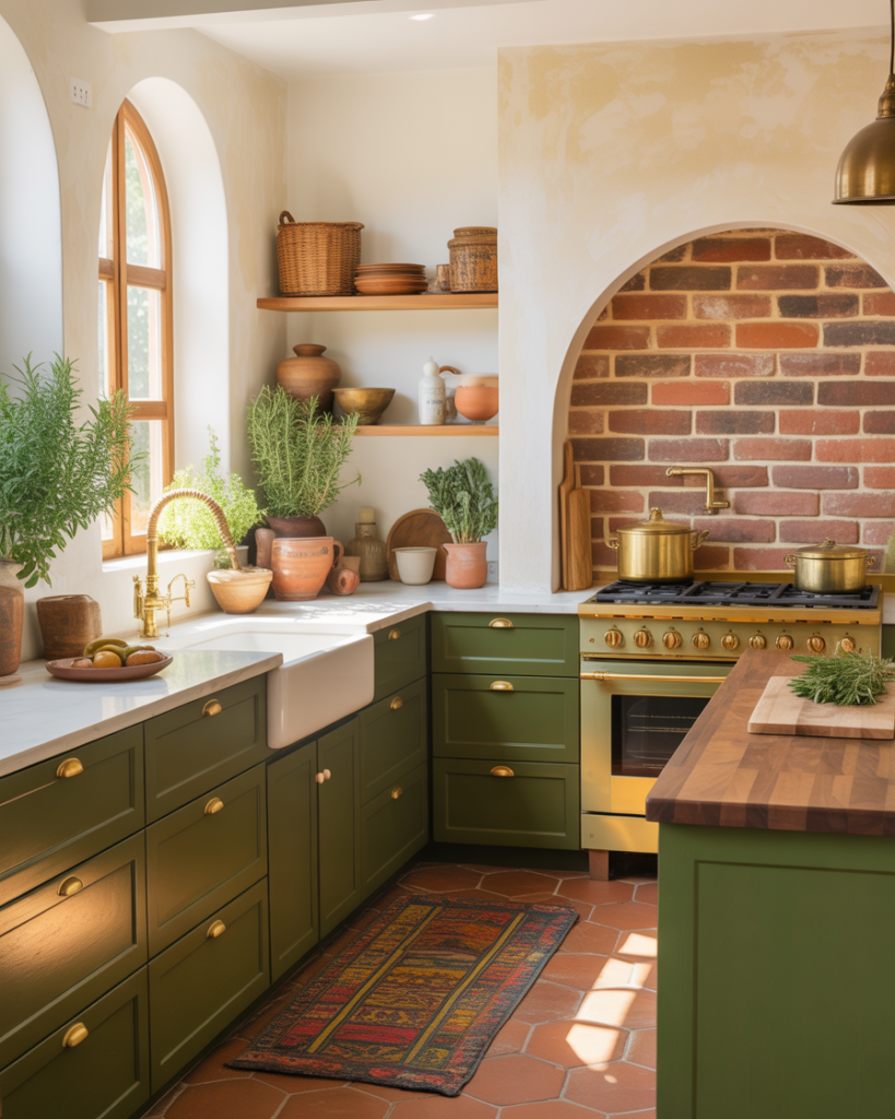 Terracotta + Olive Green