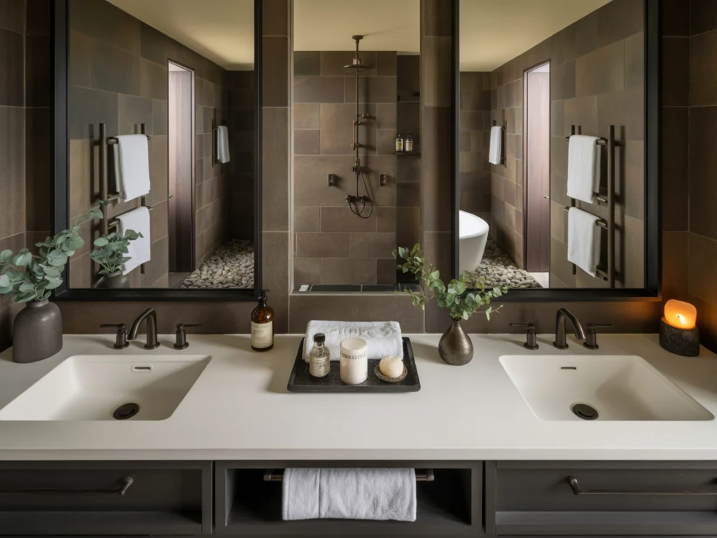 Luxury Bathroom Decor with Hotel Aesthetic