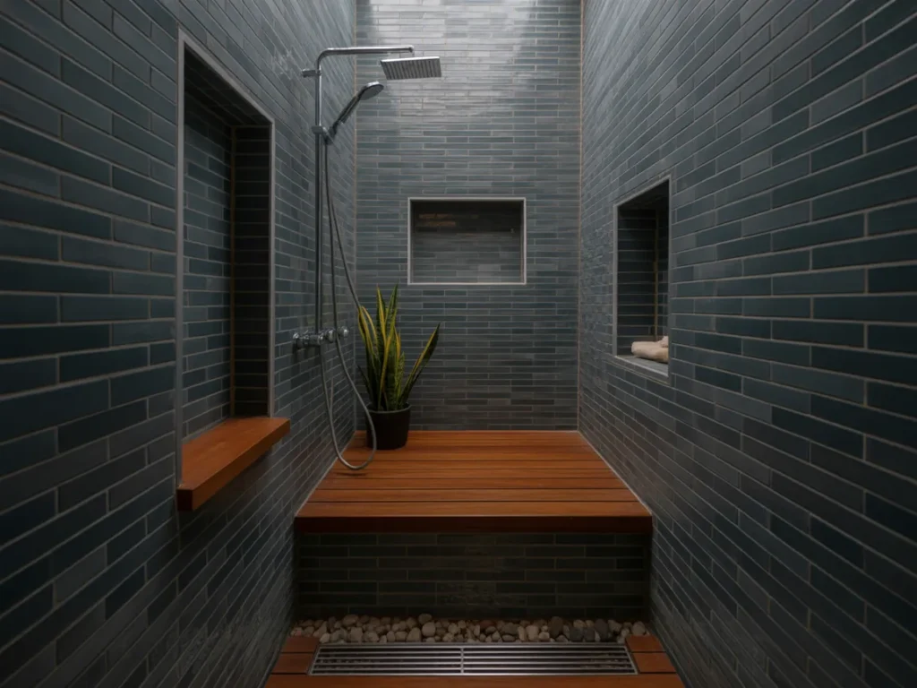 Narrow Walk-In Shower for Small Bathrooms