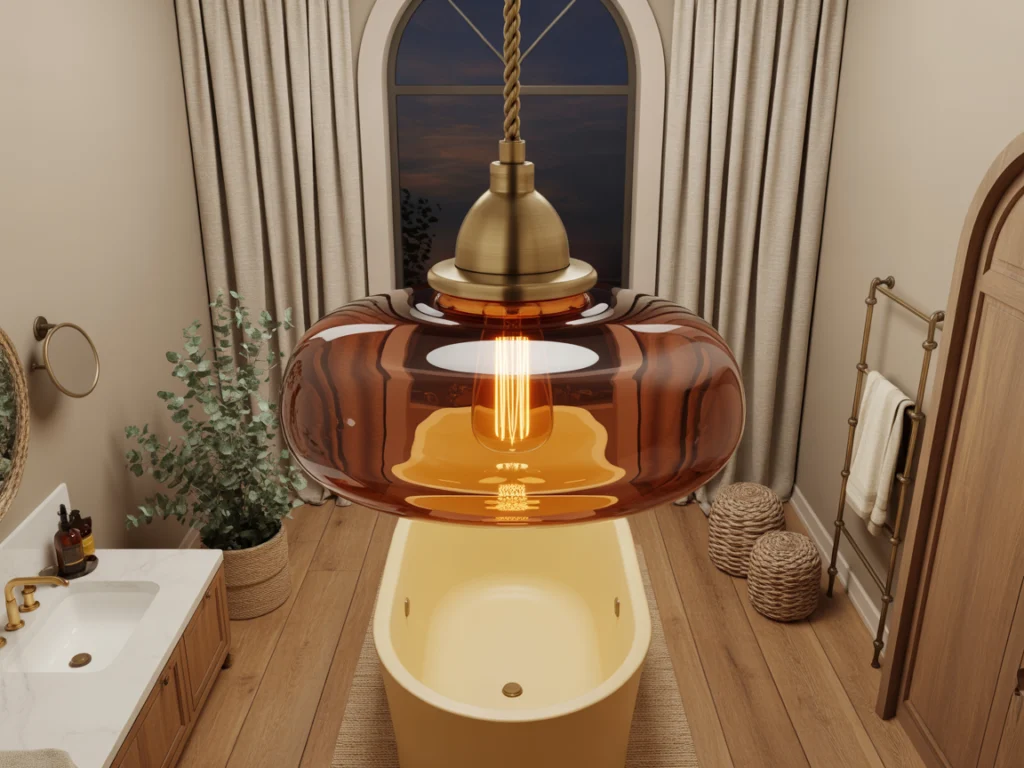 Ceiling Hanging Pendant Light for Bathrooms