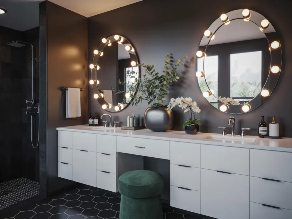 Hollywood Glamour Vanity Wall