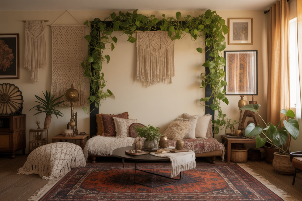 boho wall idea 