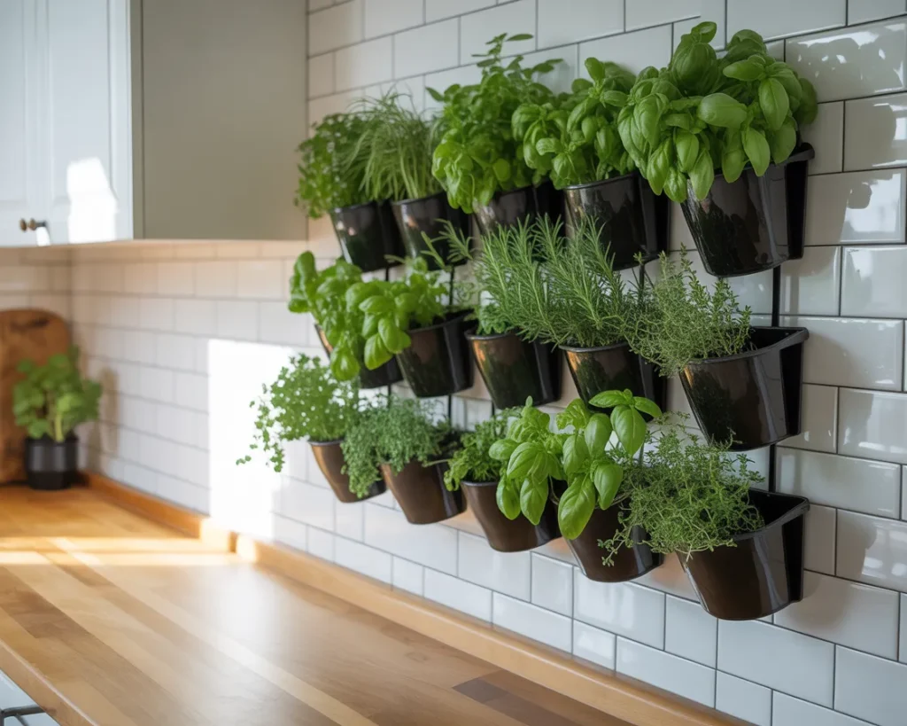 Kitchen Herb Wall Garden
