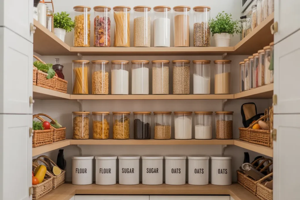 Open Pantry Shelving