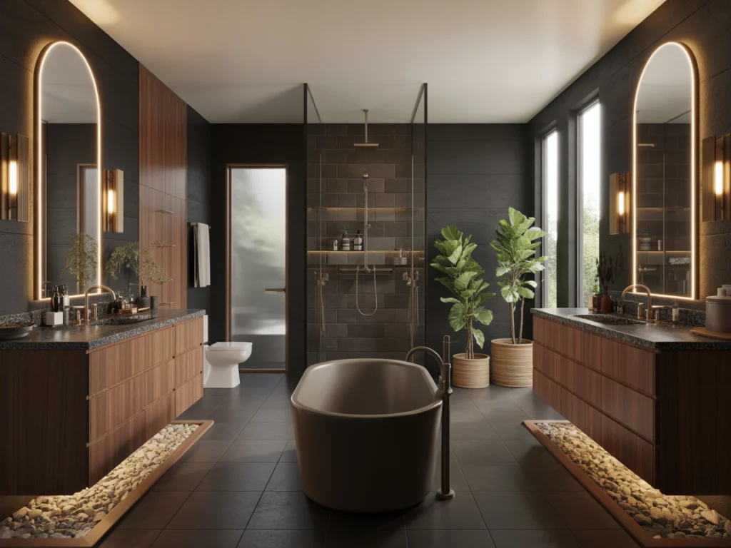  Luxury Bathroom Plan with His and Hers Layout