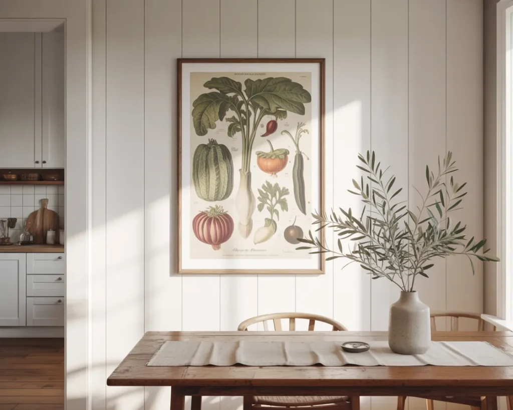 Oversized Framed Kitchen Art