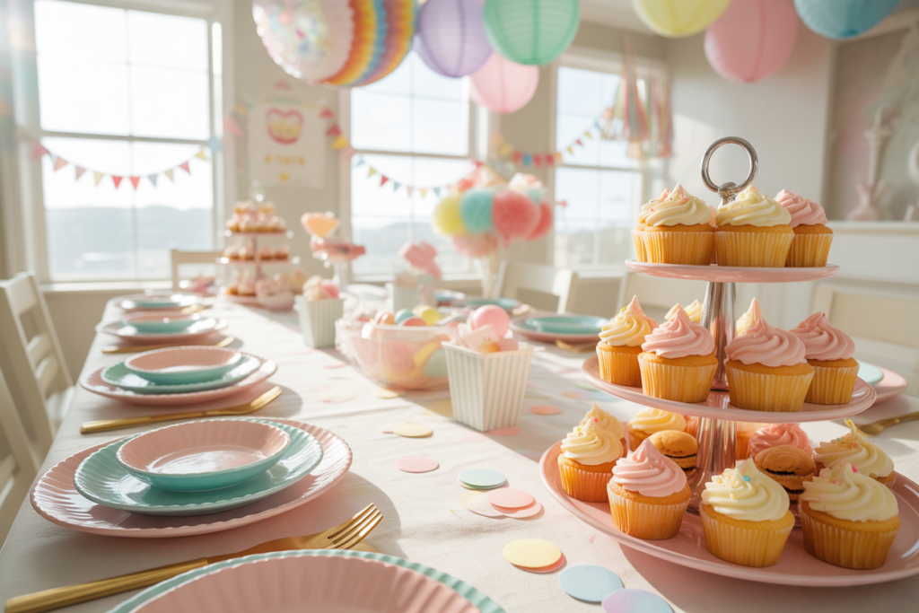 Pastel Candy Birthday Table